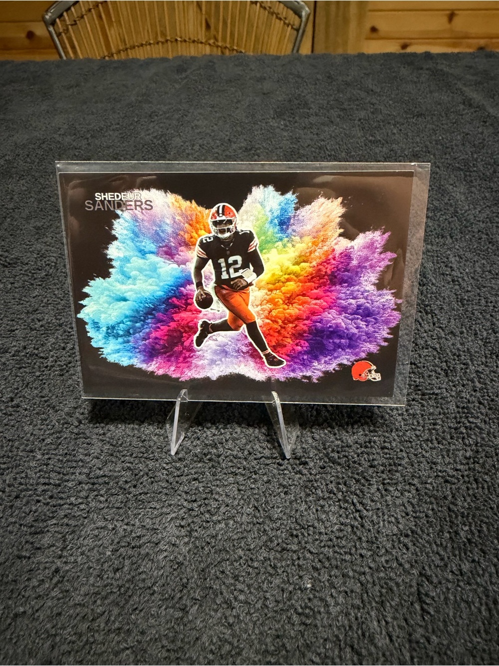 Shedeur Sanders Multicolor Burst Card